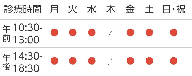 診療時間(スマホ用)